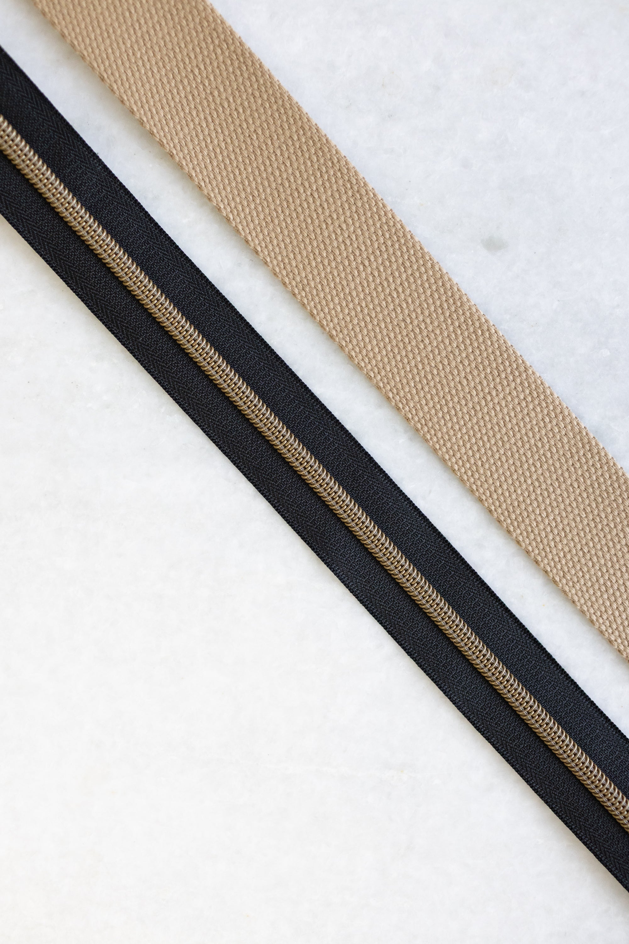 Black - #5 Bronze Nylon Zipper Tape