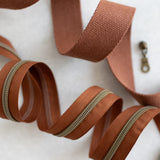 Cognac - #5 Bronze Nylon Zipper Tape