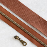 Cognac - #5 Bronze Nylon Zipper Tape