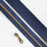 Navy - #5 Bronze Nylon Zipper Tape