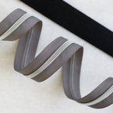 Otter - #5 Silver Nylon Zipper Tape