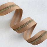 Pecan - #5 Bronze Nylon Zipper Tape
