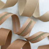 Pecan - #5 Bronze Nylon Zipper Tape