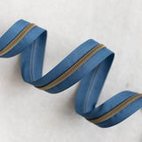 Storm Blue - #5 Bronze Nylon Zipper Tape