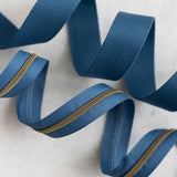 Storm Blue - #5 Bronze Nylon Zipper Tape