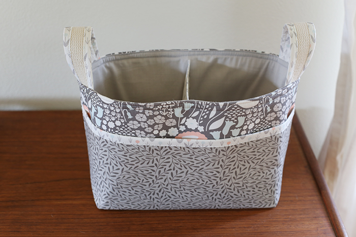 How to sew a Divided Fabric Basket, DIY Fabric Basket