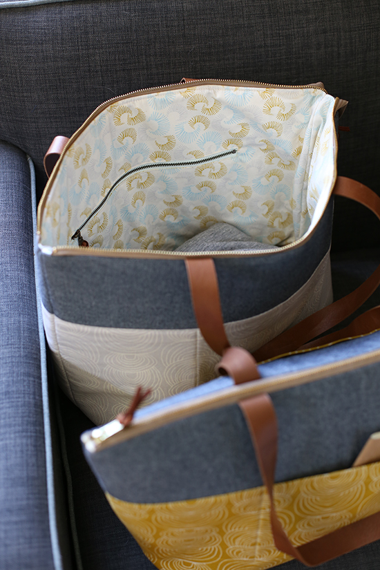 Zip Top Tote, pattern from Handmade Style by Anna Graham