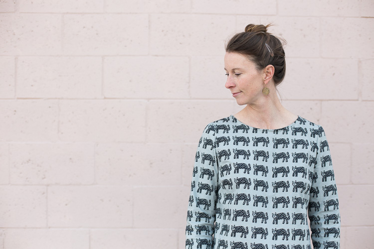 Esme Top from Lotta Jansdotter's Everyday Style book, sewn by Anna Graham.