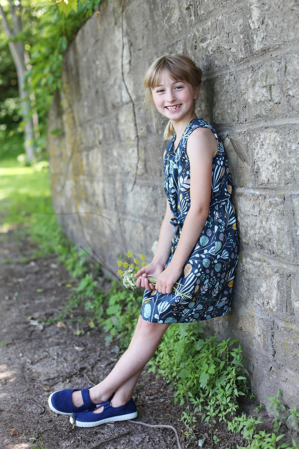 Emily's Mini Southport Dress - Noodlehead, pattern by True Bias