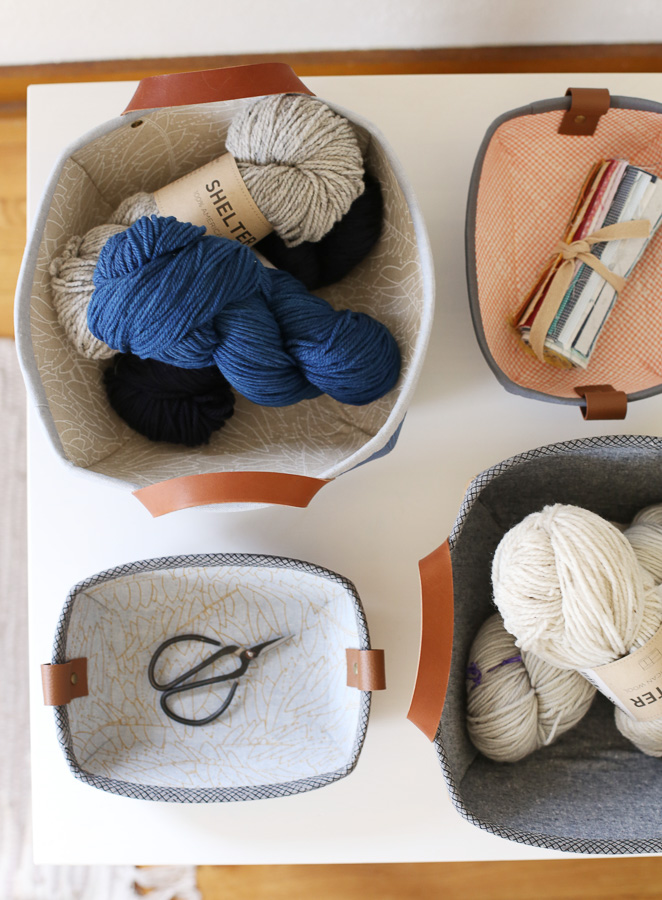 Tiny Treasures Basket & Tray Free Pattern - Noodlehead
