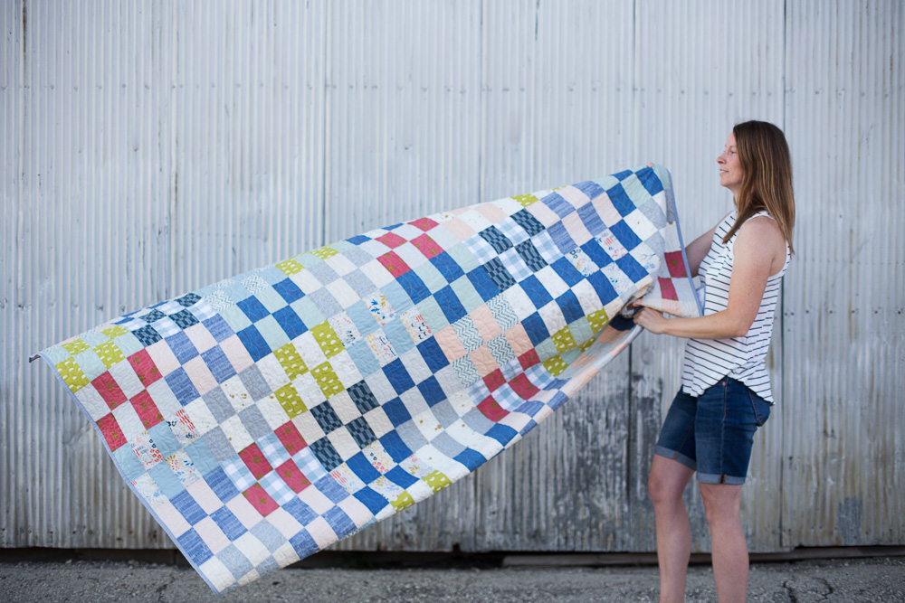 2 by 4 Quilt Finished! - Noodlehead