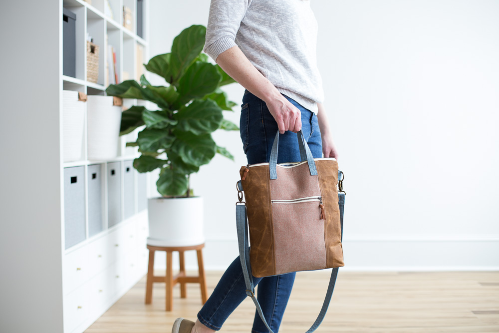 Chambray & Spice Redwood Tote - Noodlehead