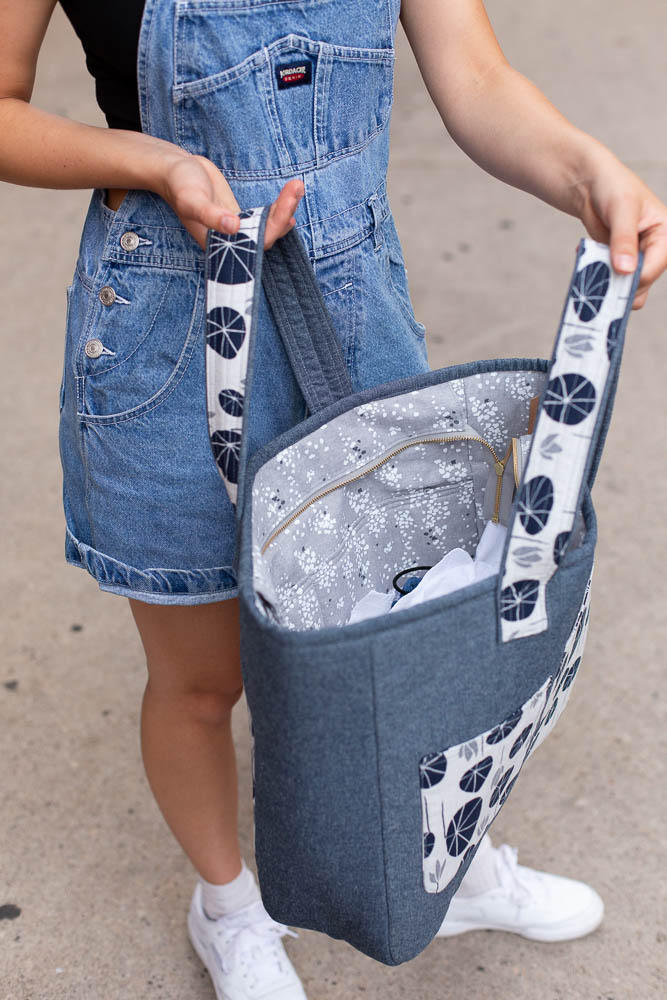 Fika Tote || Driftless Fabric collection - Noodlehead