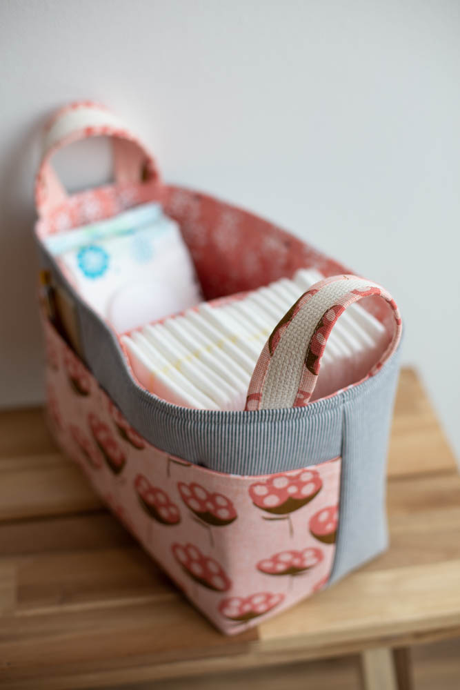 Divided Basket, Driftless fabric collection - Noodlehead